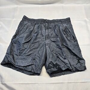 Nike Air Jordan Shorts Med (36x8) Vintage‎ Metallic Shiny Gray Late80s Early90s